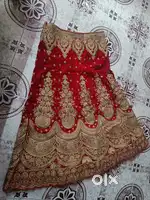 Red lehenga