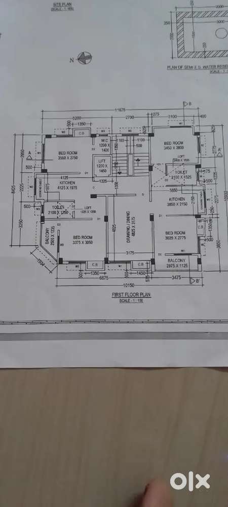 Near Bansdroni metro station 4 bhk