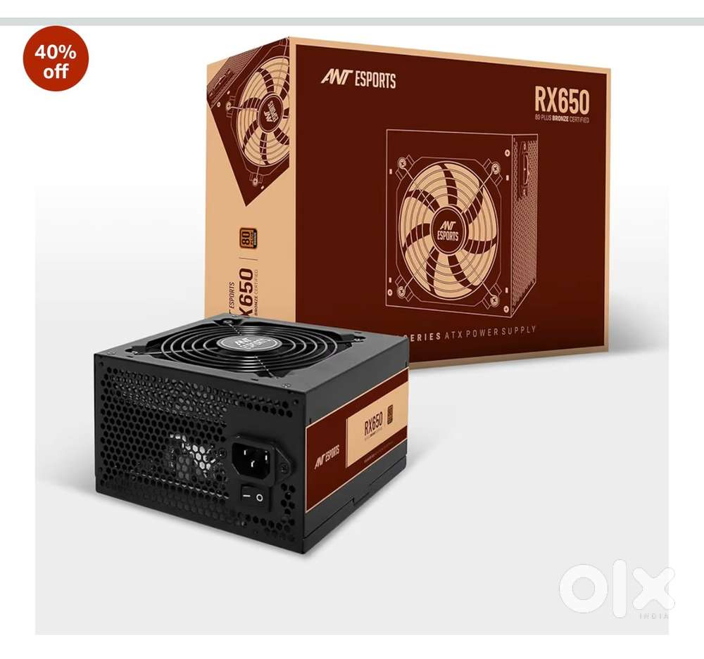 RX 650watt power supply 80 plus bronze only for 2500rs