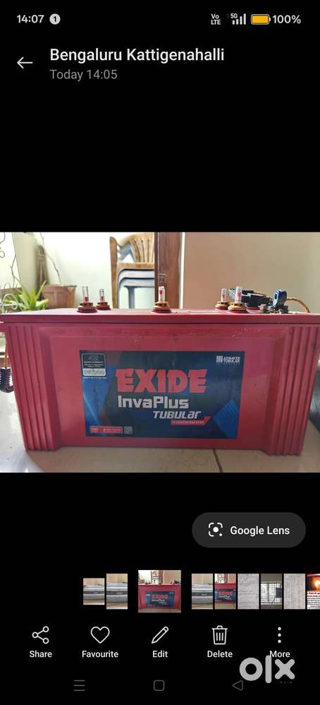 Exide UPS and Invaplus tubular battery