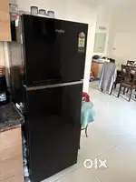 Whirlpool 265L double door refrigerator, Black, 10 year warranty