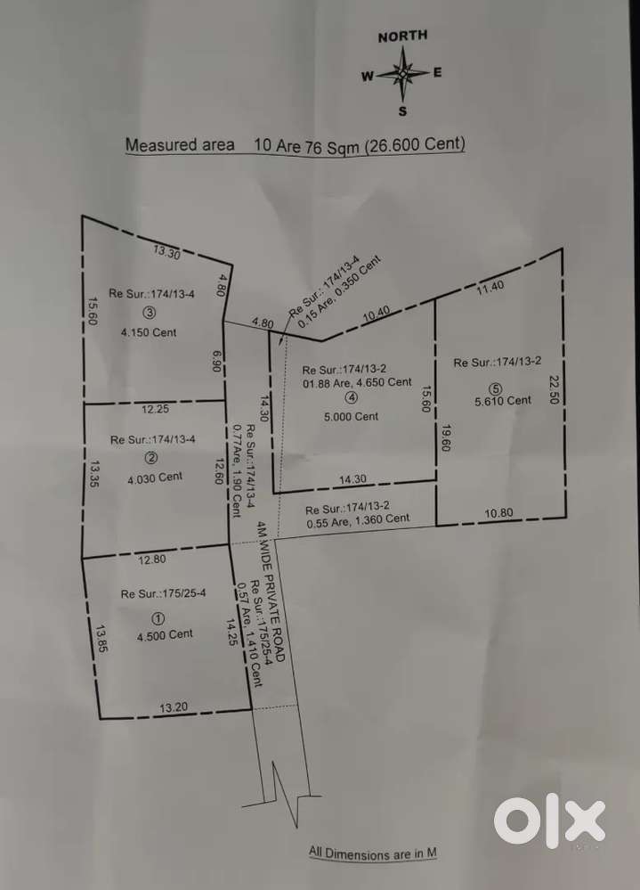 Well developed plots for sale at Ayiroopara,Elegant gardens(5.5lk)