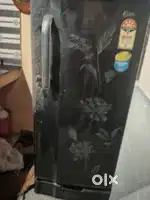 Fridge. Good condition, some scratch in the door. Other wise no issues