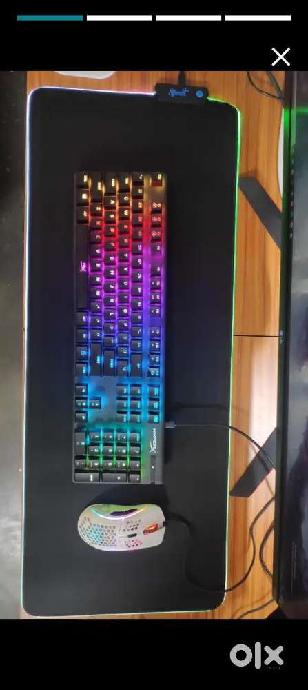SPEED RGB Gaming Mouse Pad, Soft Glowing 14 LED Modes, Gaming Desk