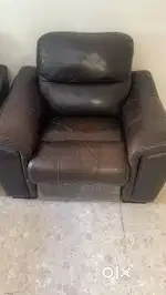 Luxury Leather Recliner Sofa Set for Sale (3 Seater + 2 Singles)