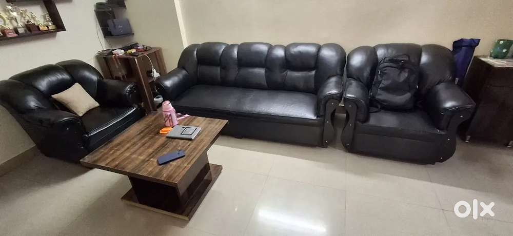 3+1+1 Sofa Set plus wooden table