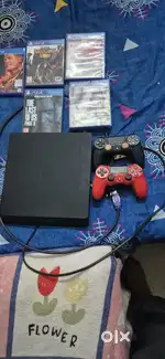 Ps4 Slim 1Tb With Games And 2 controller...