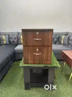 Brand new 2 drawer bed side table