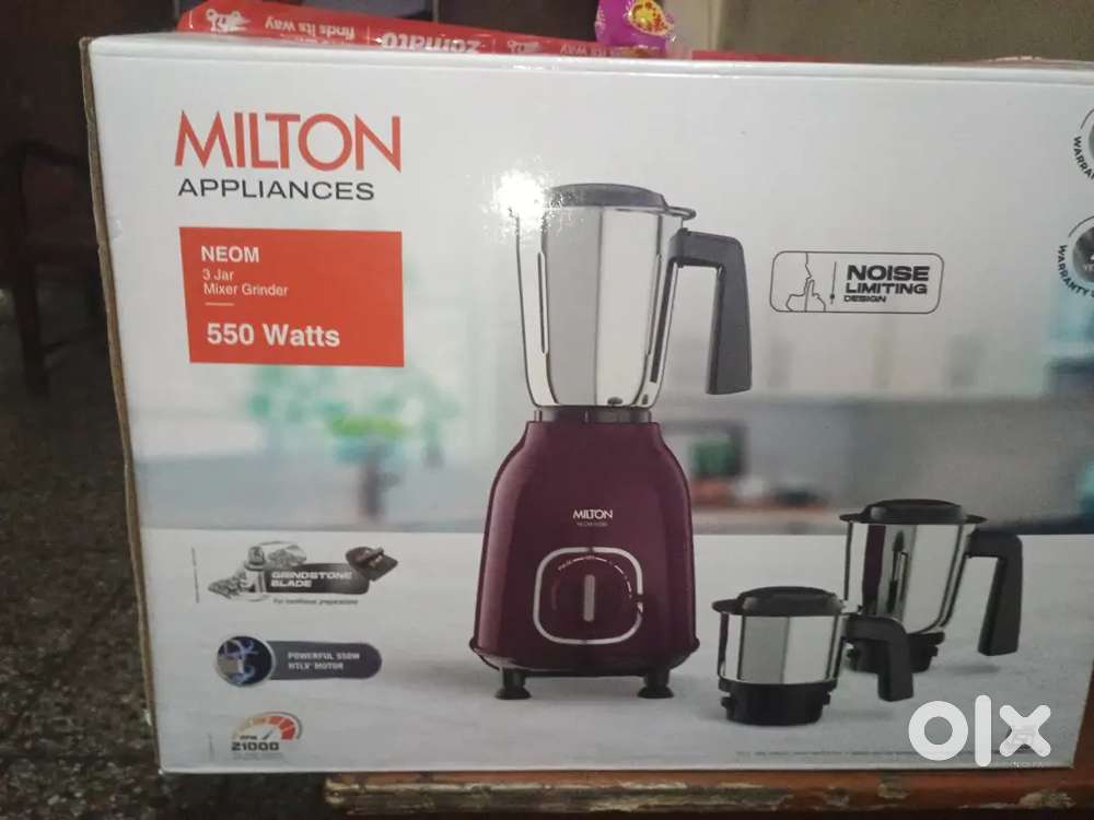 Milton Neom Mixer Grinder 550w unused