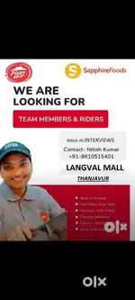 Pizza hut Hiring team member