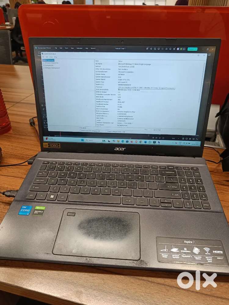 Acer Aspire 7   i5 12th Gen  512 GB SSD  8 GB RAM  GTX graphics