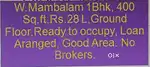 Resale flat at W.Mambalam