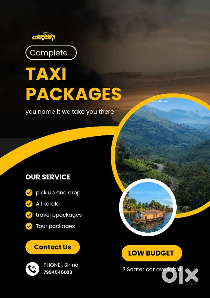 All Kerala tour packages service.
