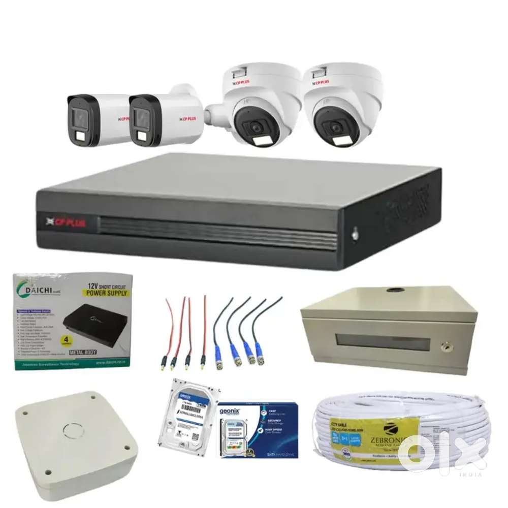 3 CP Plus CCTV cameras at Best Price Just 10,550/- 2 Years Warranty