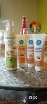 The mom's co Vitamin C face wash and mamaearth hair conditioner