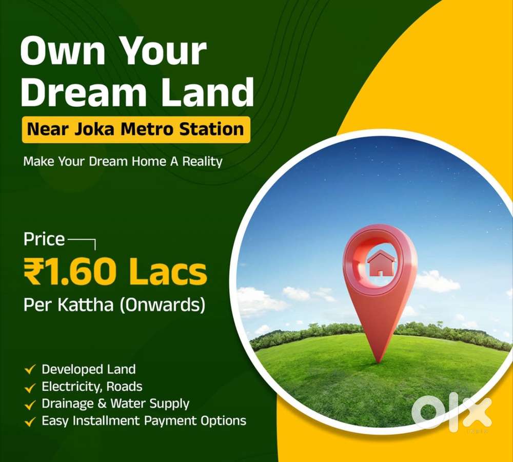 3KM FROM JOKA METRO STATION LANDS & PLOTS  HURRY UP NOW (JOKA)