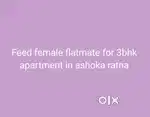 URGENTLY NEED FEMALE FLATMATE