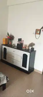Big TV Unit Shelf (3 Big Drawers+2 side cupboards)