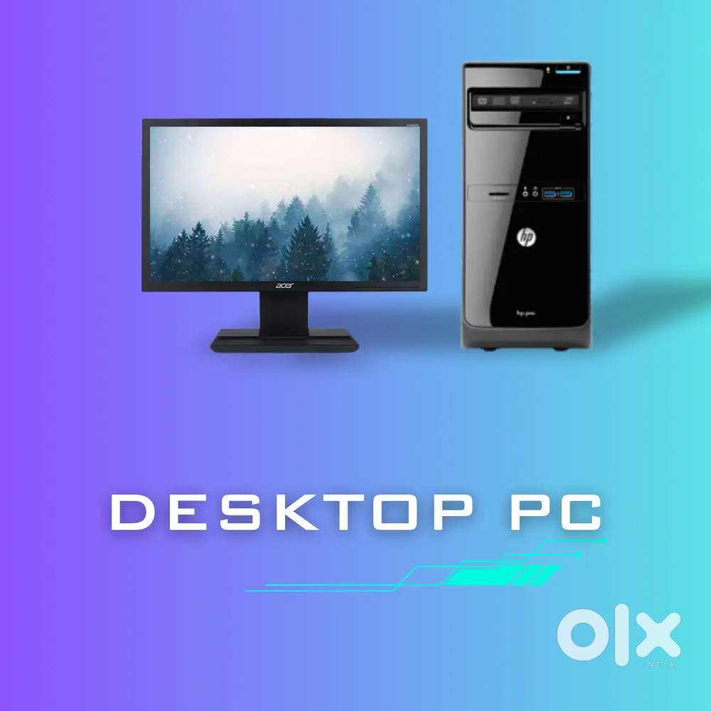 Desktop Computer with Inkjet Printer