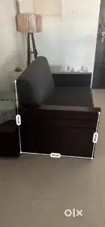 Two Seater Mahagony Sofa x 2 (2 sofas)