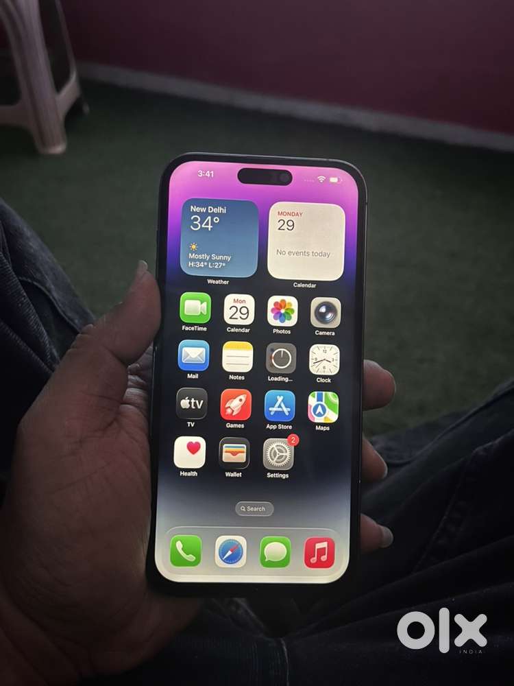Iphone 14 pro max 128gb display changed battery helth 86% with box