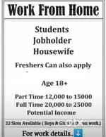 Are you interested in work from home
