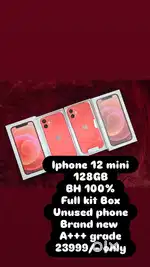 Iphone 12 mini 128GB bH 100%