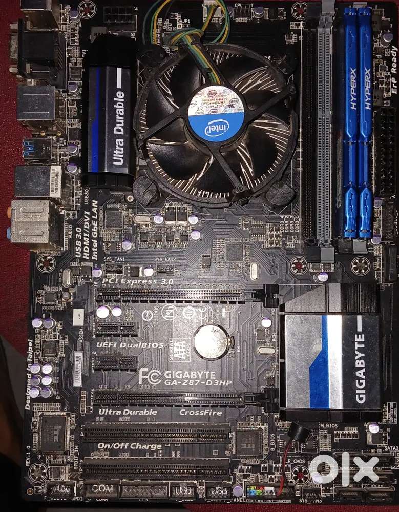Motherboard: GA-Z87-D3HP with 8GB 2 RAM