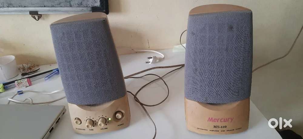 Plastic mounded lighting string + speaker