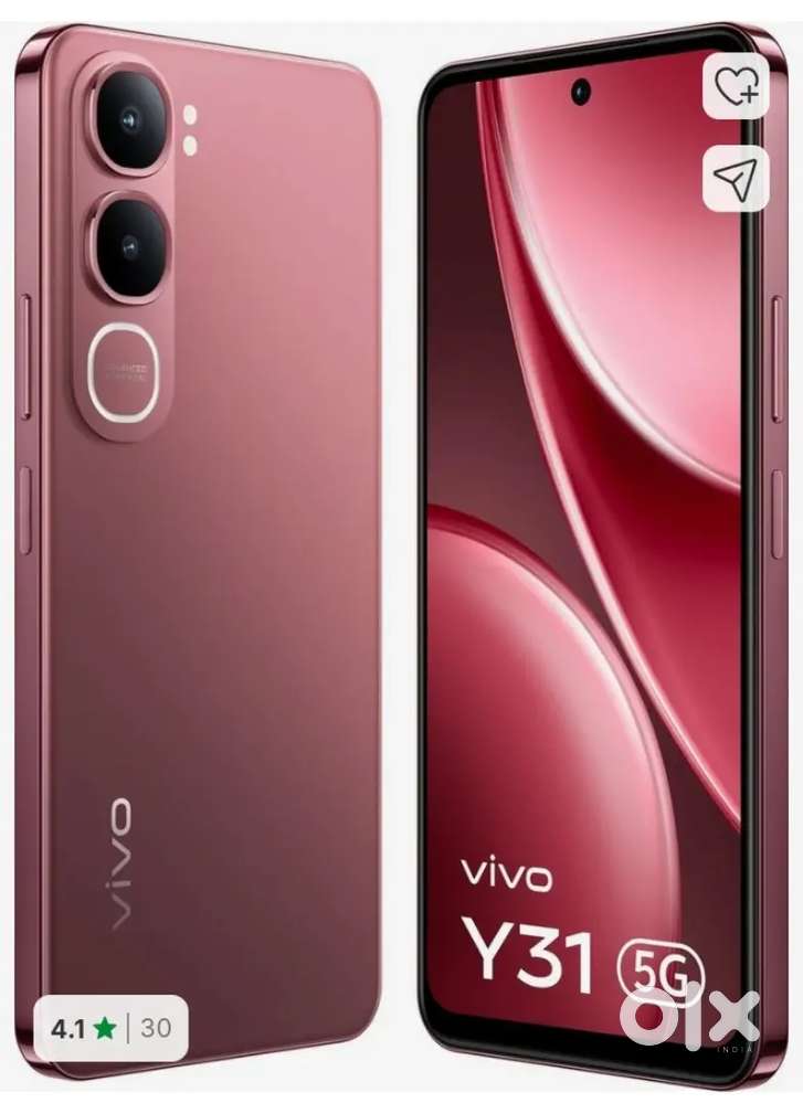 Y31 5g brand new mobile. Only 4 days old. 6/128