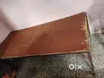 Single Bed with mattress and pvc small table