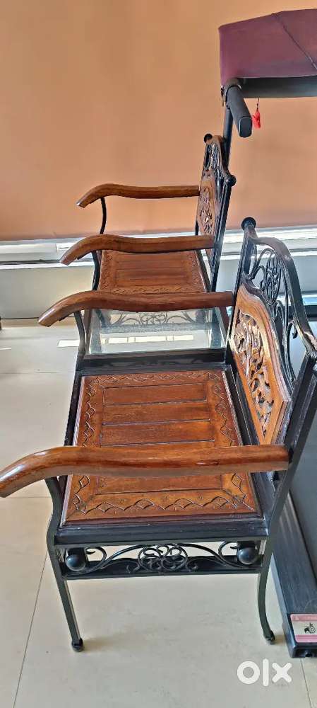 Wrot iron sofa set - 4 pieces