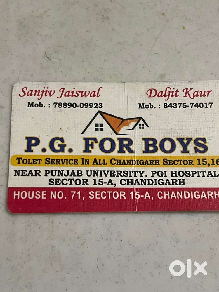 Hritik pg for boys near Punjab university PGI trainee