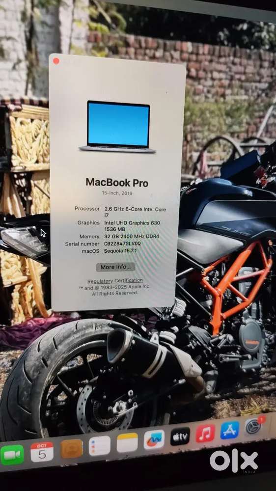Macbook pro 2019 model