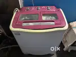 Washing machine in running condition