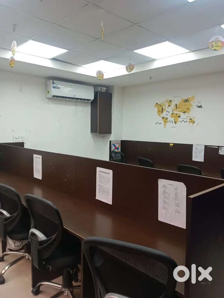 2 Cabin's with Workstation's fully furnished office space