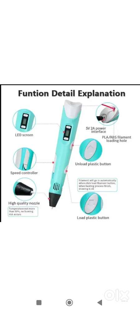Kammateswara kids 3d pen in learning toy with abs filament
