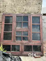 Wood window + cokhat + panel door+ jalli door