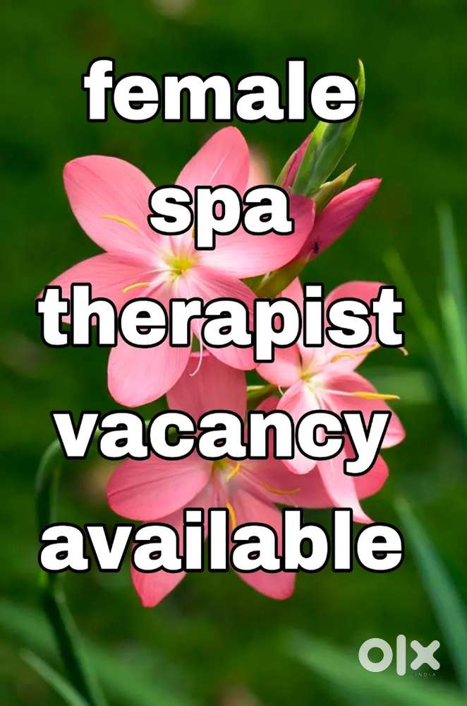 Female spa therapist vacancy available