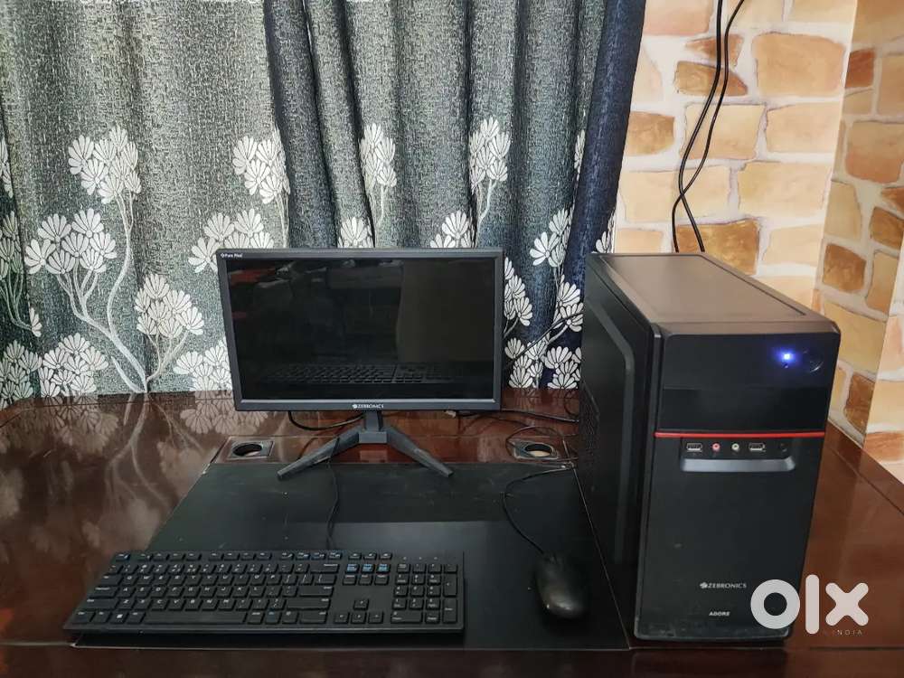 Zebronics CPU monitor and keyboard mouse PC