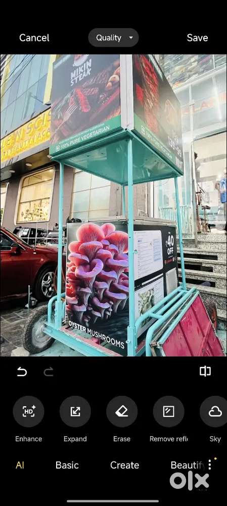 Towable beautiful trolley / buggy / food cart / kart