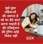 Work from home, no investment, no age limit.