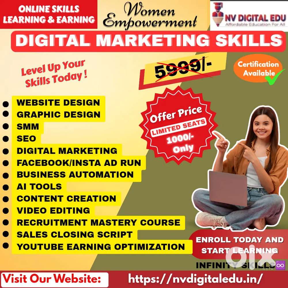 We provide Digital Marketing course + platform for Implementation