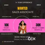 Wanted Sales Associate (Ladies only)