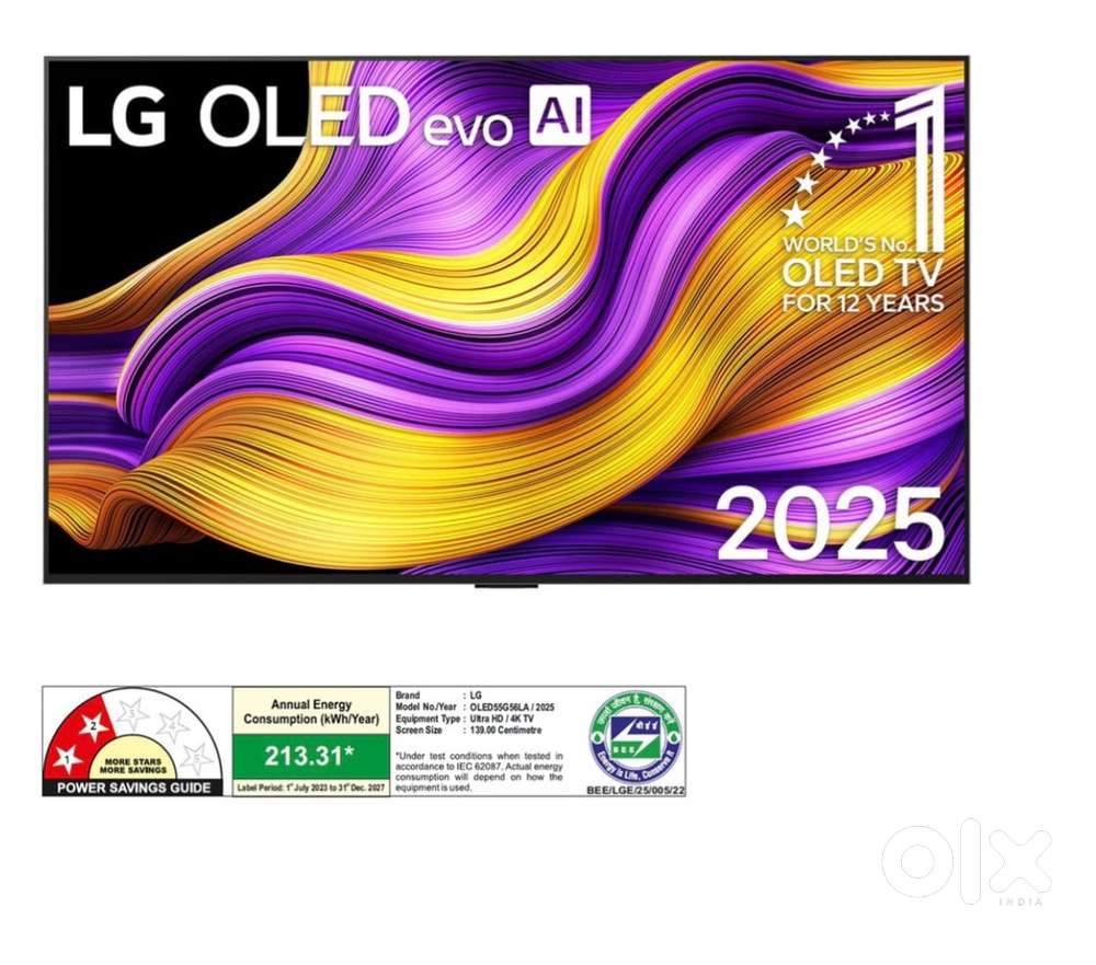2025 LG G5 65 OLED TV- 5 Year Warranty - Less than 2 Weeks old