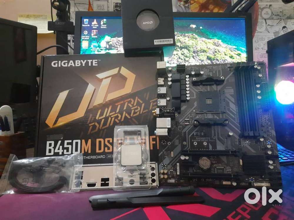 RYZEN 5 3600 + B450 DS3H WIFI (NEW CONDITION)