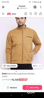 Brand new Duke warm jacket with all tags size large 40 MRP 3895