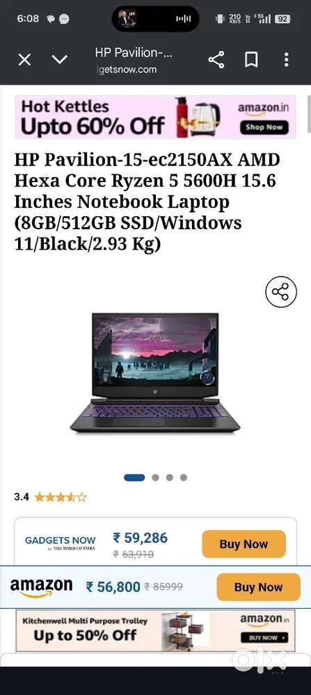 Hp Pavilion Gaming 15  Laptop