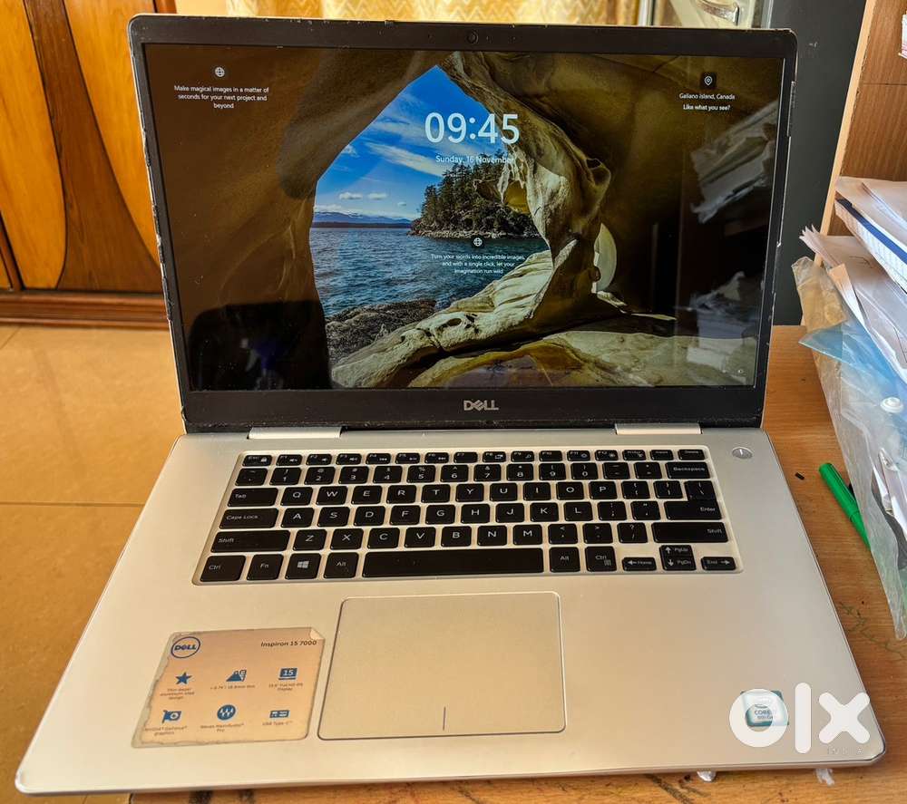 Dell inspiron 7570, i7 8th gen laptop in working condition for sale