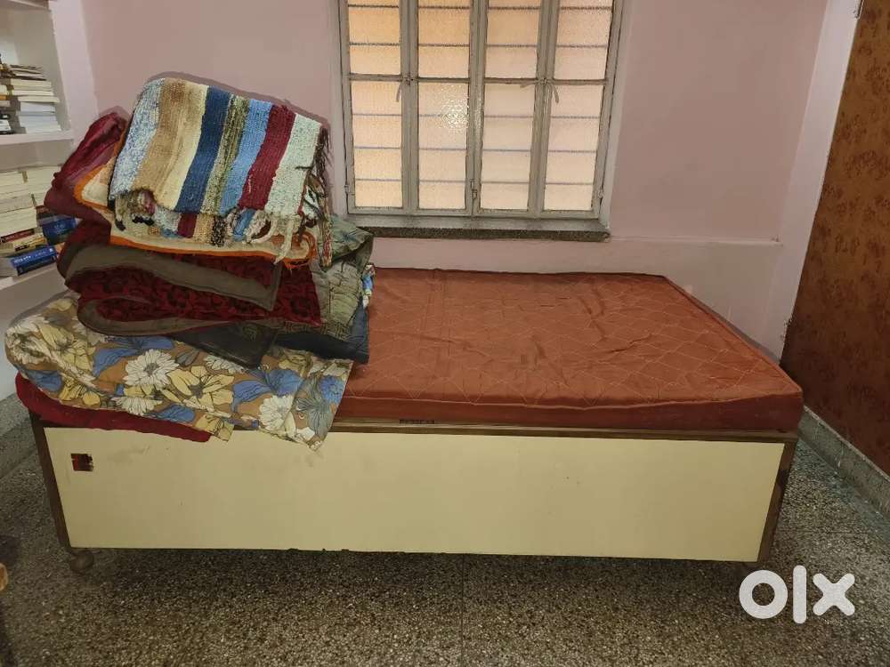 Wooden Diwan with a storage box, dressing table,chair